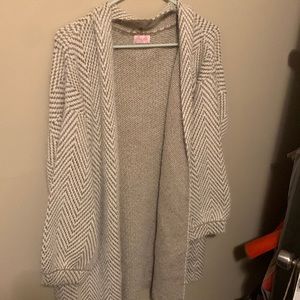 Cozy cardigan tunic situation